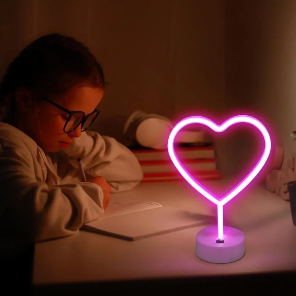 Heart-Shaped Neon Light